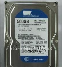 WD 500 GB 7200 SATA3 16 MB CAVIER BLUE